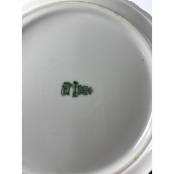 H&C Selb Bavaria Heinrich Fanny Eisler Courting Couple Bowl Purple Gold Trim 7.5 - Picture 8 of 8